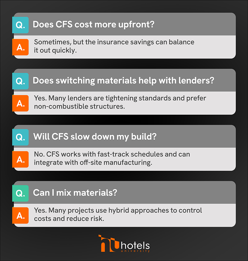 Developer insurance questions about CFS, ICF, and construction risk